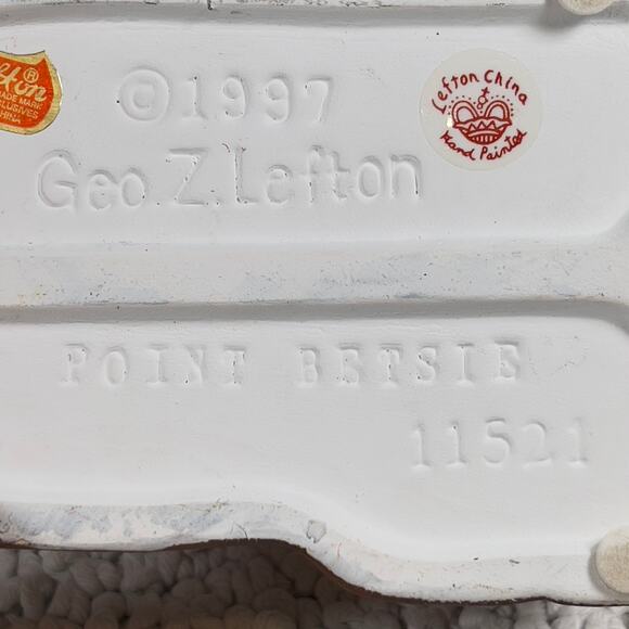 Point Betsie Lighthouse Lefton China Hand Painted 1997 #11521 Lake Michigan - Picture 2 of 13